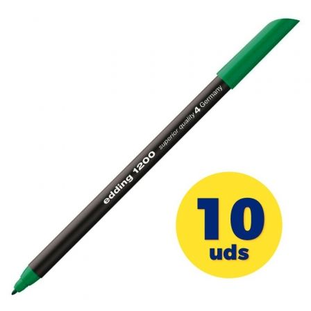 Edding Rotulador 1200 Verde, Punta de 1 mm Edding Rotulador 1200 Verde, Punta de 1 mm